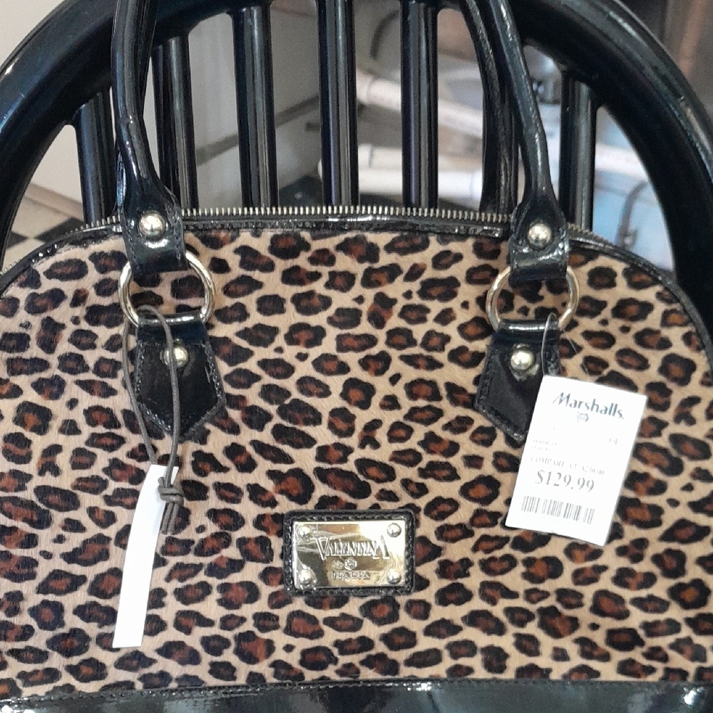 Valentina Italia Leopard Print New Wigh Tags Handbag